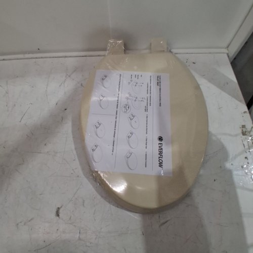 EVERFLOW ELONGATED PLASTIC TOILET SEAT - BONE (MODEL: TSWE4-B) image 3