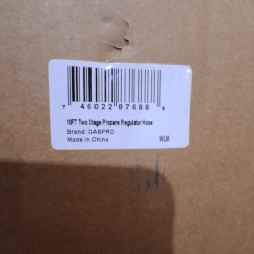 GASPRO TWO STAGE PROPANE REGULATOR HOSE - 10FT - BLACK image 4