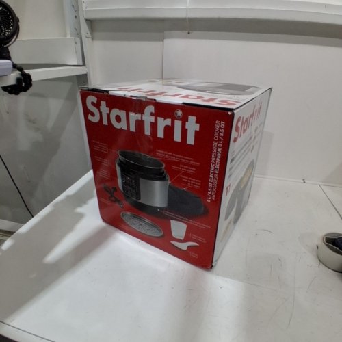 STARFRIT ELECTRIC PRESSURE COOKER - STEAM TRAY, MEASURING CUP & SPATULA- 8L CAPACITY - BLACK (MODEL: 024603) image 5