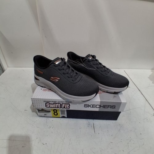 MENS SKETCHERS ARCH COMFY 2.0 SNEAKERS - SIZE 8 - GREY (STYLE: 1998908) image 2