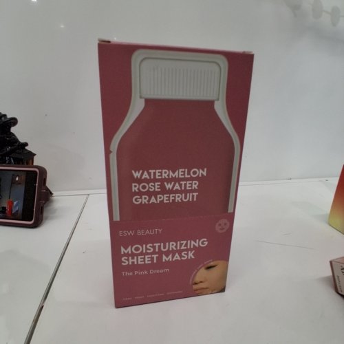 10PK ESW BEAUTY WATERMELON ROSE WATER GRAPEFRUIT MOISTURIZING SHEET MASK (STYLE: THE PINK DREAM) image 2