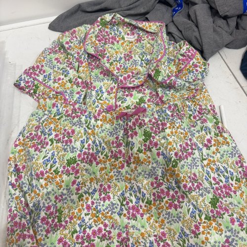 2PC WOMEN'S BEDHEAD PJS PAJAMA SET - LARGE - PINK/GREEN FLORAL PATTERN (STYLE: 1984932) image 2