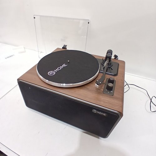 XJ-HOME BLUETOOTH VINYL RECORD PLAYER WITH BUILT-IN SPEAKERS - WOODGRAIN (MODEL: XJ-H01) image 8