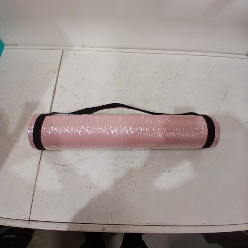 AMAZON BASICS 1/4" THICK TPE EXERCISE YOGA MAT WITH CARRYING STRAP - 74''X 24''X 0.75''-ROSE PINK image 2