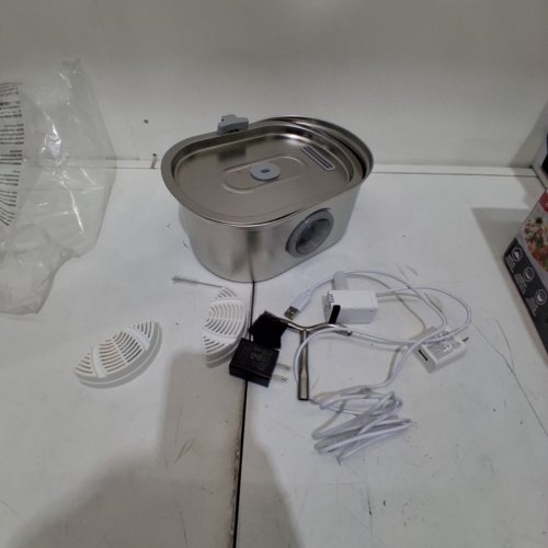 SOHOTECO AUTOMATIC STAINLESS STEEL PET WATER FOUNTAIN -3.2 L/108 OZ- SILVER (MODEL: SSPF-02B) image 4