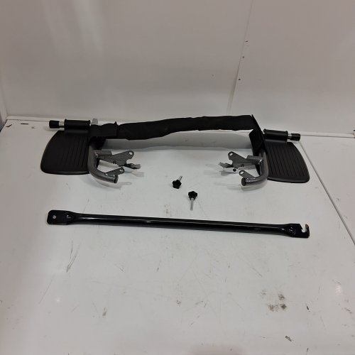 VEVOR TRANSPORT WHEELCHAIR WITH DETACHABLE ARMREST, SELF-LOCKING BRAKE AND FOOT RESTS - 24" SEAT - 300LB MAX - BLACK (MODEL: FS210ABEJP-61) image 5