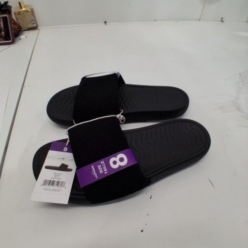 ADULTS LAZY PANTS SLIDE SANDALS - SIZE 8 - BLACK image 3