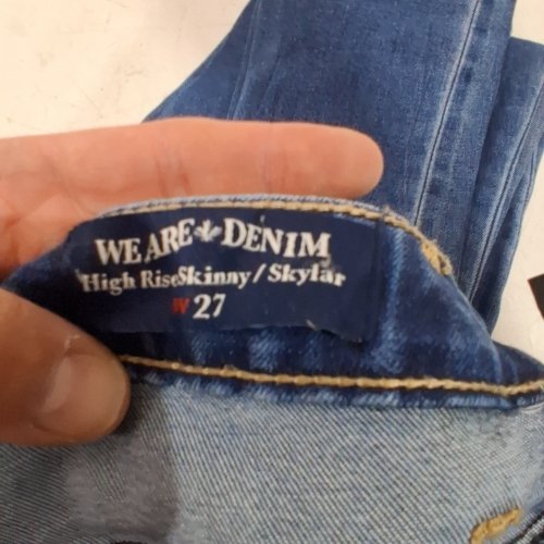 WOMEN'S BUFFALO DENIM SKYLAR HIGH RISE SKINNY JEANS - SIZE 27 - MEDIUM INDIGO image 2