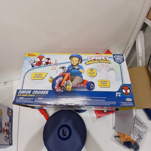 DISNEY JUNIOR MARVEL SPIDEY AND HIS AMAZING FRIENDS JUNIOR CRUISER - AGES 2-4 - RED AND BLUE image 3