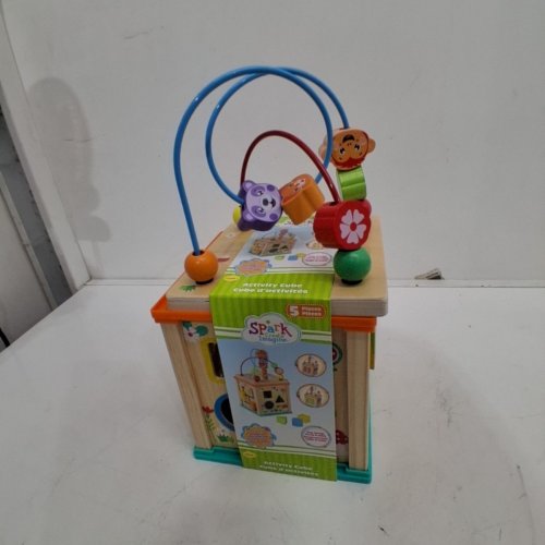 SPARK CREATE IMAGINE WOODEN ACTIVITY CUBE - MULTICOLOR image 2