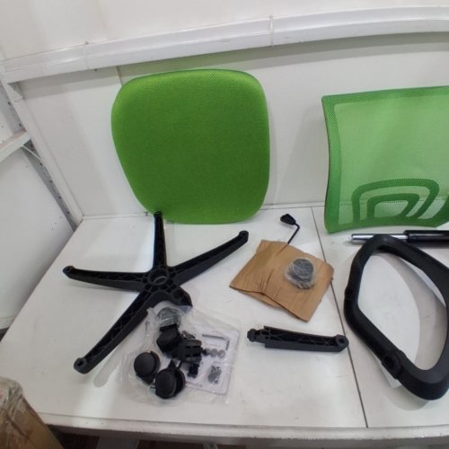DEFORD MESH TASK CHAIR - LUMBAR SUPPORT, UP TO 250LBS - 35.2" - 38" - GREEN - (MODEL: OC-H03-GREEN) image 4