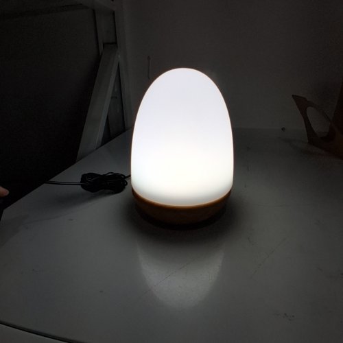 OYADISIIOP MODERN DIMMABLE REMOTE CONTROL LIGHT THERAPY TABLE LAMP - WHITE / WOOD (MODEL: XJY-SL-E6) image 2
