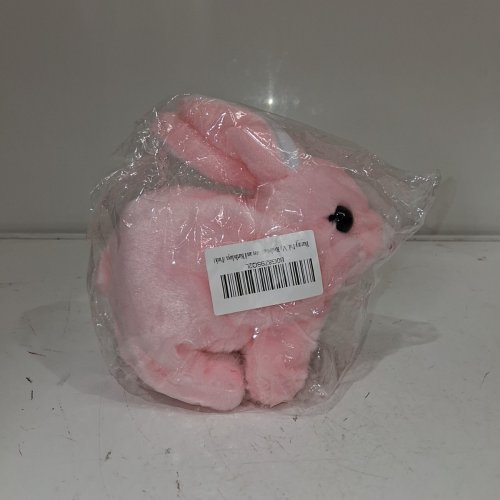 BUNNY PALS MY REALISTIC INTERACTIVE SMALL RABBIT PLUSH FOR KIDS - 6" - PINK image 3