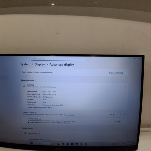 AOC QHD GAMING MONITOR - 27" - QHD 1440 - 240HZ - 0.3MS IPS - BLACK (MODEL: Q27G41ZE) image 2