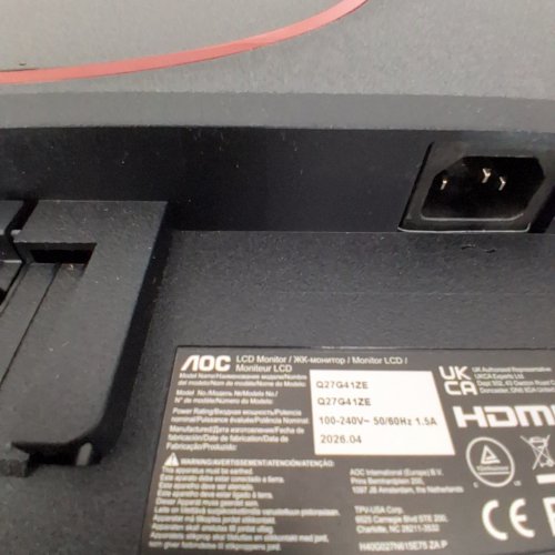 AOC QHD GAMING MONITOR - 27" - QHD 1440 - 240HZ - 0.3MS IPS - BLACK (MODEL: Q27G41ZE) image 10