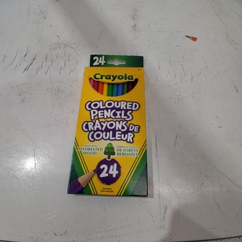 (24PK) CRAYOLA PRE-SHARPENED COLOURED PENCILS WITH SHARPENER - MADE WITH REFORESTED WOOD image 5