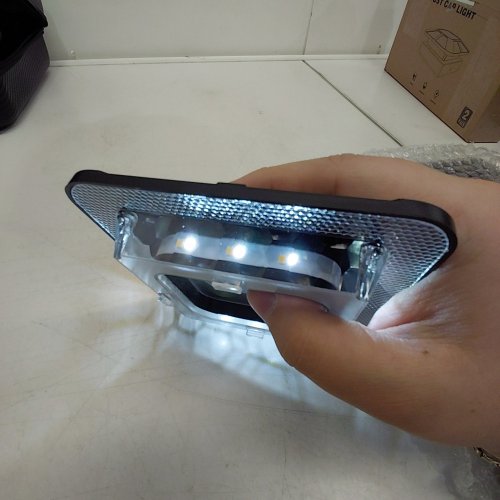 2PK SOLAR POST CAP LIGHT - BLACK image 2