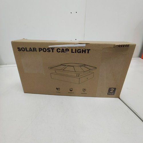2PK SOLAR POST CAP LIGHT - BLACK image 5