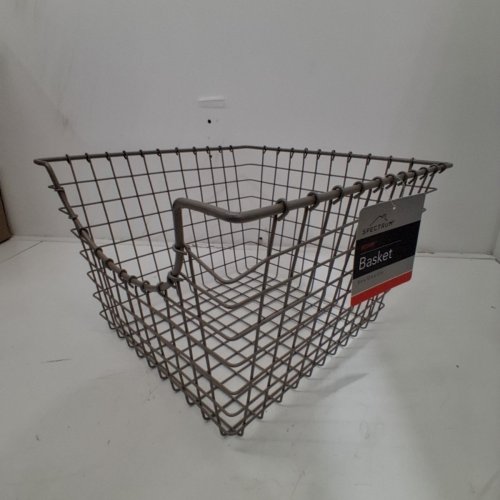 SPECTRUM WIRE SCOOP BASKET - 8" X 12" X 13" - COOL GREY (98976) image 2