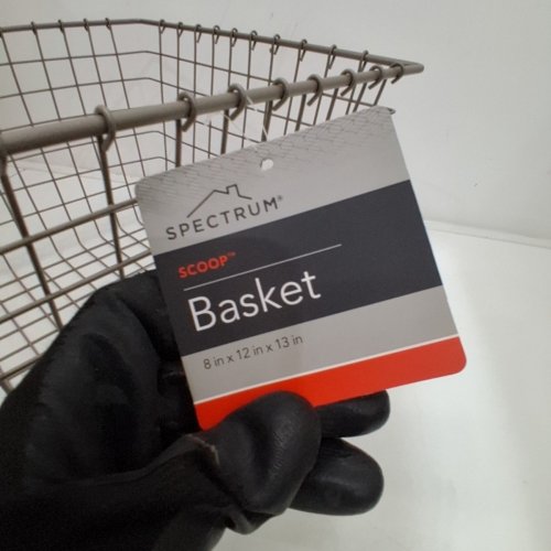 SPECTRUM WIRE SCOOP BASKET - 8" X 12" X 13" - COOL GREY (98976) image 4