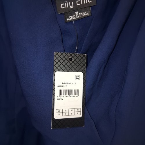 WOMEN'S PLUS SIZE CITY CHIC LILLY DRESS - EXTRA LARGE (22) - NAVY (ITEM: 00218917) image 3