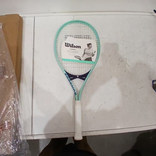 WILSON ESSENCE TENNIS RACKET - 4 1/4" GRIP - TURQUOISE (MODEL: WR147710U2) image 3