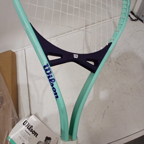 WILSON ESSENCE TENNIS RACKET - 4 1/4" GRIP - TURQUOISE (MODEL: WR147710U2) image 5