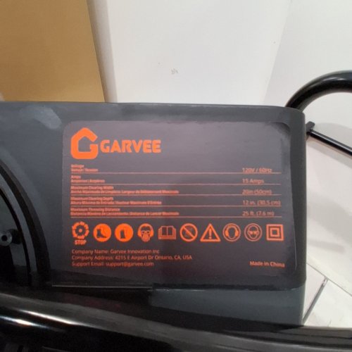 MAXLANDER CORDED ELECTRIC SNOW BLOWER WITH A 180° ADJUSTABLE CHUTE - 20" - BLACK/ORANGE (MODEL: SPEG09) image 2
