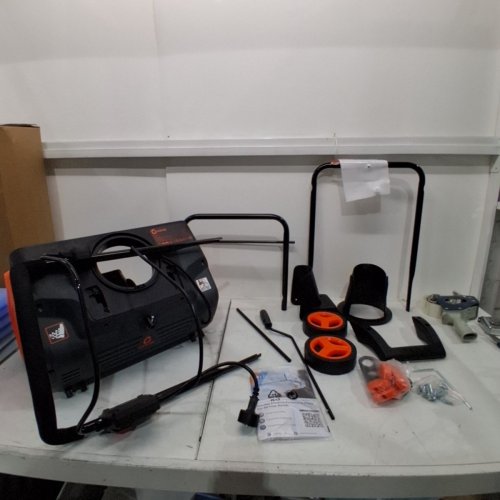 MAXLANDER CORDED ELECTRIC SNOW BLOWER WITH A 180° ADJUSTABLE CHUTE - 20" - BLACK/ORANGE (MODEL: SPEG09) image 3
