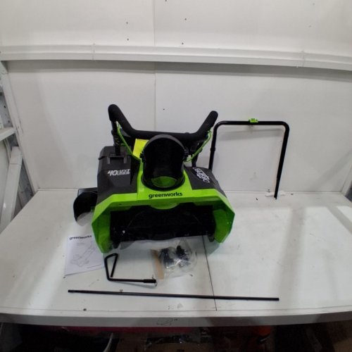 GREENWORKS 20" BRUSHLESS SNOW THROWER - *BATTERY AND CHARGER NOT INCLUDED* - 40V - GREEN (MODEL: 2600500) image 2
