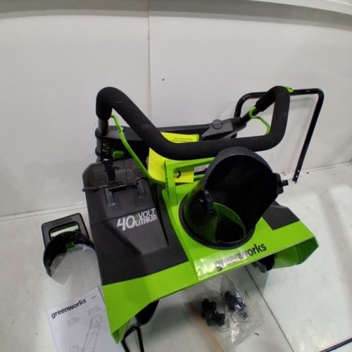 GREENWORKS 20" BRUSHLESS SNOW THROWER - *BATTERY AND CHARGER NOT INCLUDED* - 40V - GREEN (MODEL: 2600500) image 4
