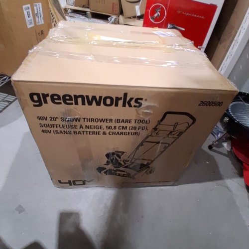 GREENWORKS 20" BRUSHLESS SNOW THROWER - *BATTERY AND CHARGER NOT INCLUDED* - 40V - GREEN (MODEL: 2600500) image 6