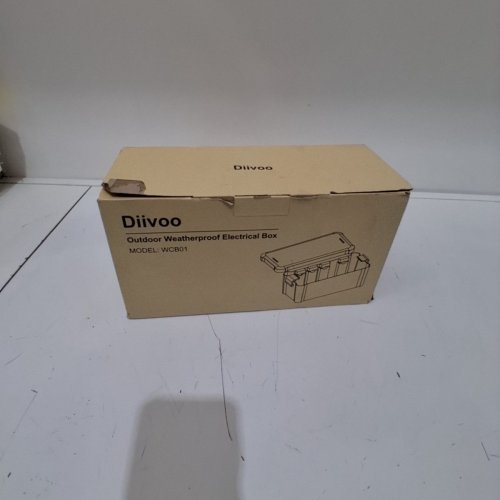 DIIVOO OUTDOOR WEATHERPROOF ELECTRICAL BOX WITH 4 CABLE SLOTS - 10.8" - BLACK (MODEL: WCB01) image 4