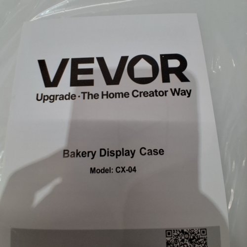 VEVOR 2 TIER BAKERY DISPLAY CASE WITH TONGS - 22" X 14" (MODEL: CX-07) image 2