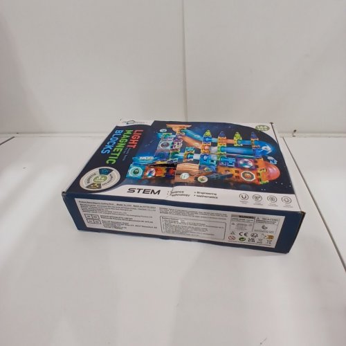 110PC BINZKBB LIGHT MAGNETIC TILES BUILDING BLOCKS - ASSORTED COLORS image 3