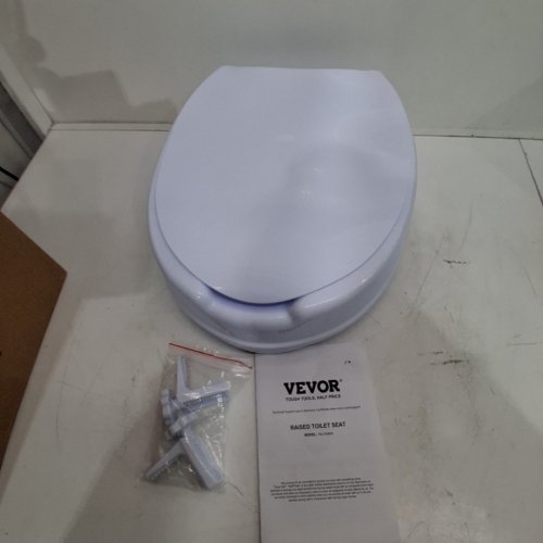 RAISED TOILET SEAT RISER - 4" RAISED - WHITE - (MODEL: FBL760600) image 2
