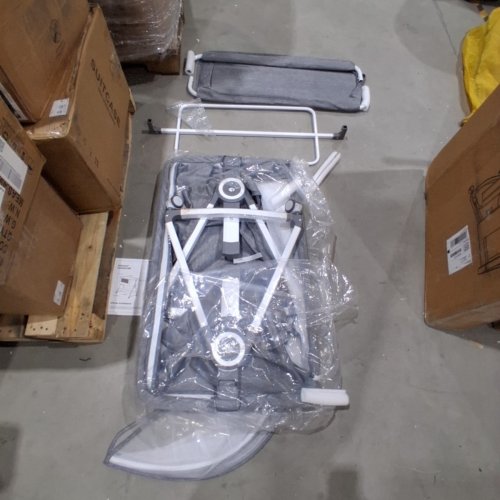 HEIGHT ADJUSTABLE INFANT BEDSIDE CRIB WITH NET - GREY (MODEL: CS) image 4