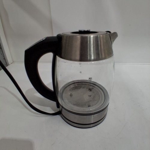 SALTON TEMPERATURE TOUCH CONTROL KETTLE - 1.7L - BRUSHED CHROME/CLEAR (MODEL: 1006368) image 2