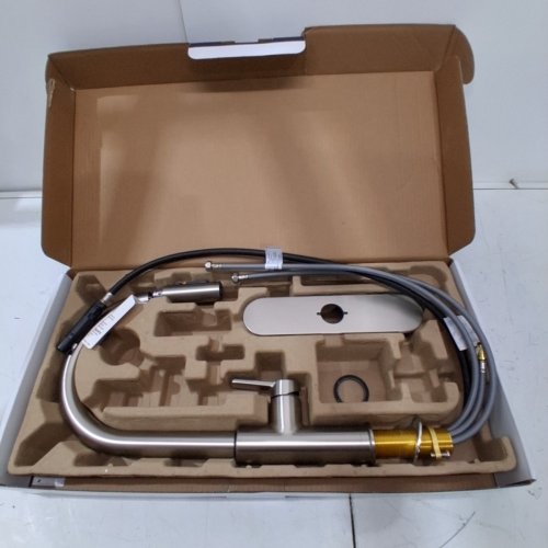KOHLER RODEAN PULL-DOWN KITCHEN FAUCET - STAINLESS STEEL (MODEL: 1806389) image 2
