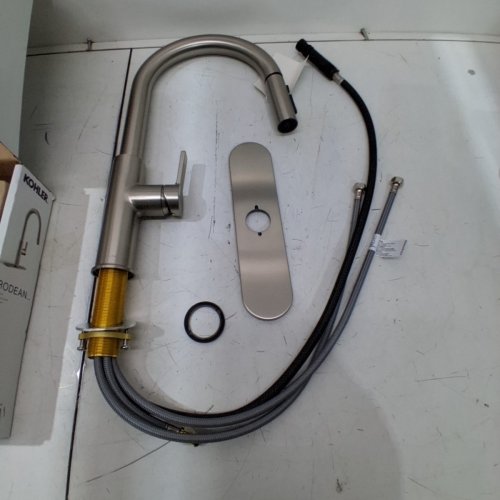 KOHLER RODEAN PULL-DOWN KITCHEN FAUCET - STAINLESS STEEL (MODEL: 1806389) image 3