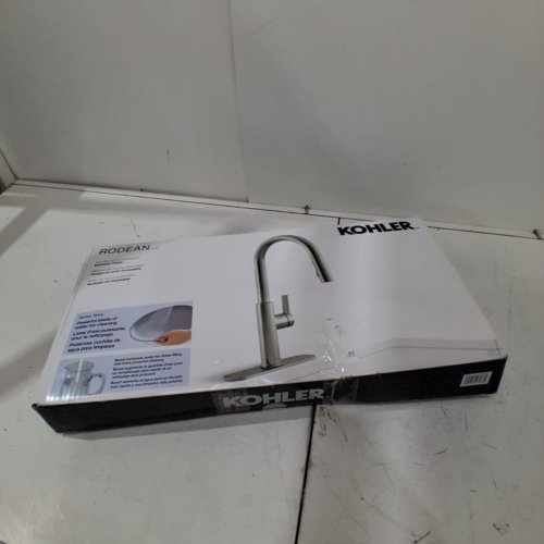 KOHLER RODEAN PULL-DOWN KITCHEN FAUCET - STAINLESS STEEL (MODEL: 1806389) image 4