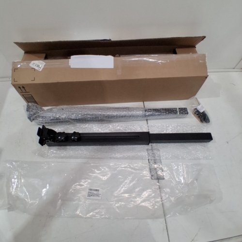 OBBGGO ADJUSTABLE HEIGHT FOLDING METAL TABLE LEGS - 25"-34" - BLACK (ITEM: X004CET11Z) image 3