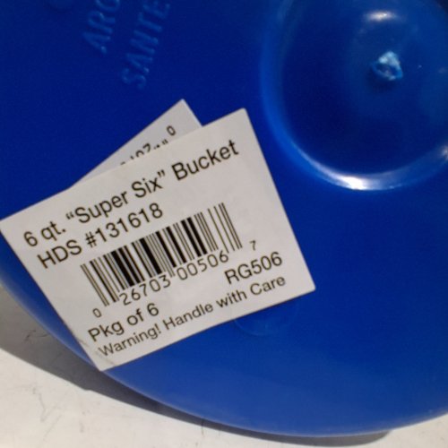 6PK SUPER SIX BUCKET - 6 QT - BLUE (MODEL:131618) image 3