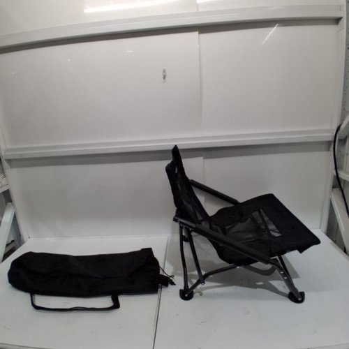CASCADE MOUNTAIN TECH COMPACT LOW PROFILE BEACH OUTDOOR CAMPING CONCERT CHAIR WITH CARRY CASE - BLACK (MODEL: LPS-BK) image 3