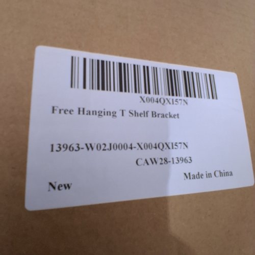 2PC PETRELWING FREE HANGING SOLID HEAVY DUTY STEEL T SHELF BRACKETS - 2" X 20" X 11" - BLACK image 2