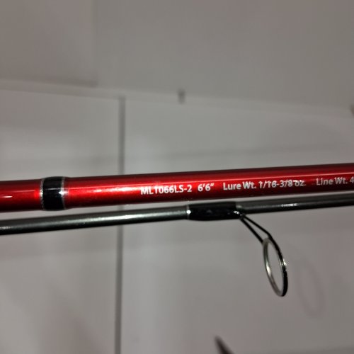 BPS MICRO LITE SPINNING COMBO - LIGHT - 6FT 6" - RED (MODEL: MLT066LS-2) image 2