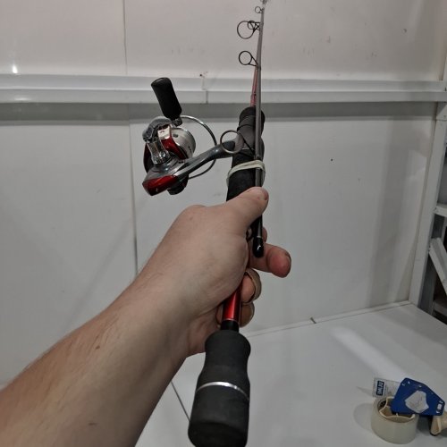 BPS MICRO LITE SPINNING COMBO - LIGHT - 6FT 6" - RED (MODEL: MLT066LS-2) image 6
