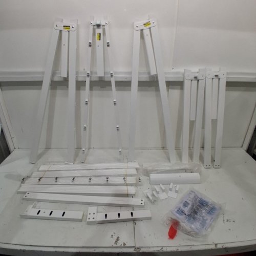 STEEL NO BOX SPRING PLATFORM BED FRAME - FULL 12" - WHITE (MODEL: AM01-KJ03-12F-W) image 2