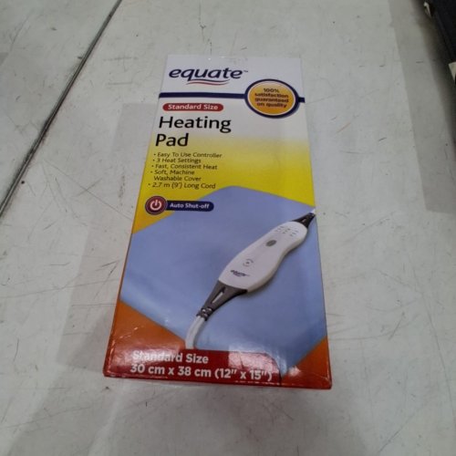 EQUATE HEALTH STANDARD HEATING PAD W/ ARTHRITIC CONTROLLER - 12"X 15" - BLUE image 4