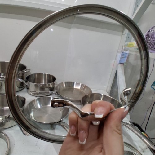 11PC T-FAL STAINLESS STEEL COOKWARE SET - SILVER (MODEL: H884SB74) image 7